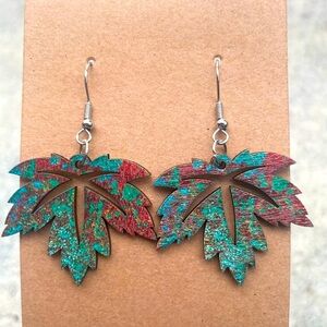 Colorful Leaf Earrings